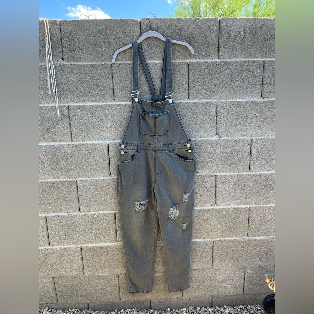 Distressed Overalls